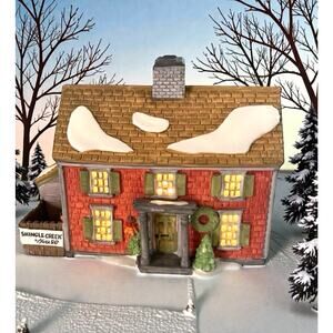 VTG ORIGINAL Dept 56 Heritage Village Shingle Creek House Lighted Retired EUC